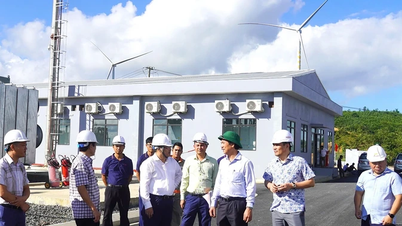 Phó Chủ tịch Thường trực UBND tỉnh Hoàng Nam kiểm tra vận hành thử nghiệm Nhà máy điện gió Hải Anh
