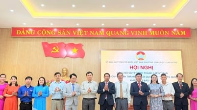 Lâm Đồng: Công bố quyết định thành lập Ủy ban MTTQ Việt Nam phường 2 Bảo Lộc