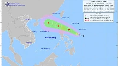 Áp thấp nhiệt đới gần Biển Đông, Vĩnh Long xuất hiện mưa, có nơi có dông