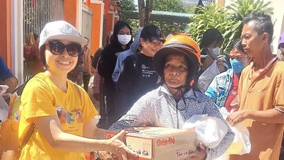 Übergabe von 80 Geschenken an Frauen in besonders schwierigen Situationen in der Gemeinde Khanh Vinh