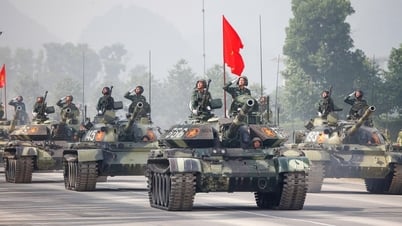Ngắm dàn xe tăng, tên lửa hợp luyện chuẩn bị cho lễ diễu binh Quốc khánh 2.9