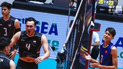Bóng chuyền nam Việt Nam lập hat-trick thua Indonesia trong năm nay