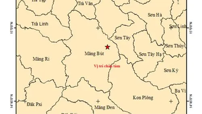 2 ngày, 2 trận động đất trên cùng 1 xã ở Quảng Ngãi