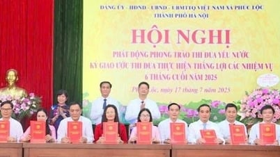UBND xã Phúc Lộc ký giao ước thi đua thực hiện nhiệm vụ 6 tháng cuối năm