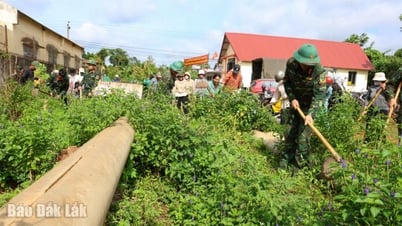 Phát động phong trào “Ea Knuếc xanh – sạch – văn minh”