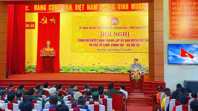 Xã Hoàn Lão: Công bố quyết định thành lập Ủy ban MTTQVN và các tổ chức chính trị - xã hội