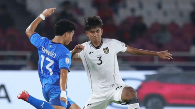 U23 Philippines - U23 Indonesia (hiệp 1) 0-1: U23 Indonesia vươn lên nhờ bài ném biên