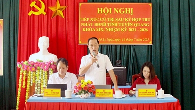 Tổ đại biểu số 16 HĐND tỉnh tiếp xúc cử tri xã Pờ Ly Ngài