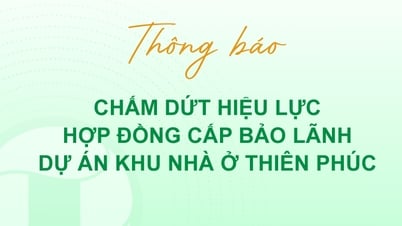 Thông báo v/v OCB & KH Chấm dứt HĐ Cấp bảo lãnh Dự án nhà ở Thiên Phúc