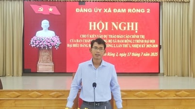 Xã Đam Rông 2 góp ý dự thảo Báo cáo chính trị trình Đại hội Đảng bộ xã lần thứ I
