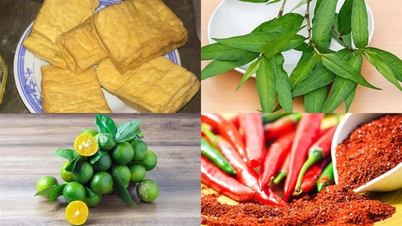 Đậu phụ hấp rau răm