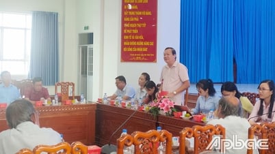 Phường Gò Công họp mặt lãnh đạo cao niên, cán bộ hưu trí
