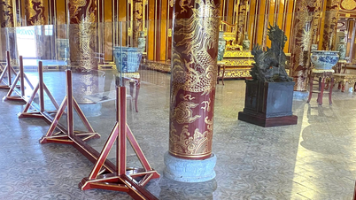 Lắp kính cường lực bên trong Điện Thái Hòa để bảo vệ ngai vàng triều Nguyễn