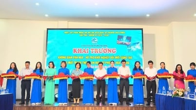 Khai trương “Không gian văn hóa - hỗ trợ khởi nghiệp đổi mới sáng tạo phường Hòa Cường”