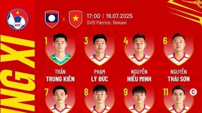 Đội hình U.23 Việt Nam đấu Lào: Văn Khang đội trưởng, Lý Đức đá chính, Lê Viktor dự bị