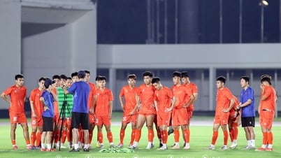 U23 Việt Nam sẵn sàng cho trận đấu với Lào