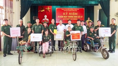 Thăm và tặng quà thương, bệnh binh tại Trung tâm Điều dưỡng, chăm sóc người có công
