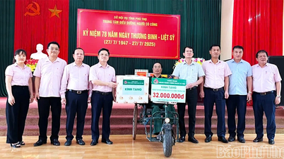 Chi nhánh Ngân hàng Chính sách xã hội tỉnh thăm, tặng quà tại Trung tâm điều dưỡng người có công