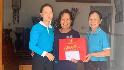 Hội Liên hiệp Phụ nữ xã Tây Ninh Hòa thăm, tặng quà 2 nữ thương binh, bệnh binh