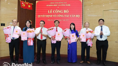 Sở Khoa học và Công nghệ công bố các quyết định về công tác cán bộ
