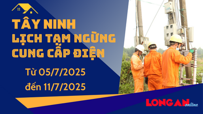 Lịch tạm ngừng cung cấp điện từ ngày 05 - 11/7/2025