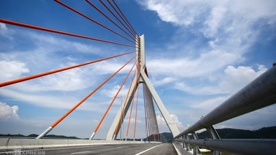 Chiêm ngưỡng cầu dây văng đầu tiên bắc qua sông Thương