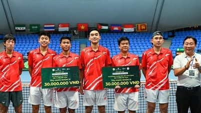 Tuyển quần vợt Việt Nam trụ hạng nhóm III Davis Cup, được thưởng hơn 200 triệu