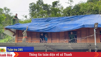 Công an các xã miền núi chủ động công tác phòng ngừa sạt lở, lũ ống, lũ quét