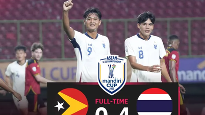 Tuyển Thái Lan thể hiện vị thế ở Giải U23 Đông Nam Á 2025