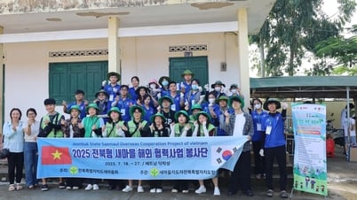 Sinh viên Hàn Quốc tham gia hoạt động tình nguyện tại Đắk Lắk