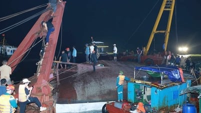 Vụ lật tàu tại Quảng Ninh: Cố gắng tìm kiếm hết các nạn nhân, cẩu, lai dắt tàu gặp nạn vào bờ ngay trong đêm