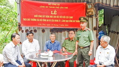 Công an TP Cần Thơ khởi công xây nhà tặng hội viên Hội cựu Công an nhân dân