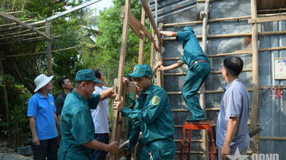 Dựng xây mái ấm, vun đắp nghĩa tình quân dân