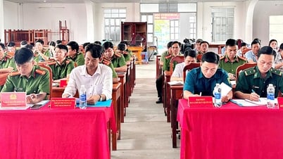 Công an xã Vĩnh Gia sơ kết 6 tháng đầu năm