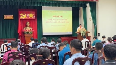 Xã Tam Hưng ứng phó với cơn bão số 3
