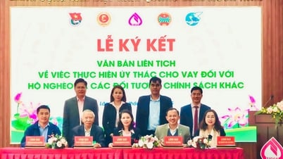 Ký kết thực hiện uỷ thác cho vay tín dụng chính sách