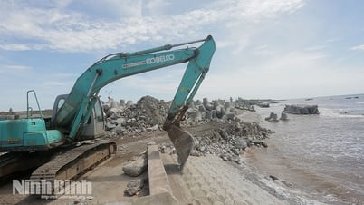 Sẵn sàng phương án hộ đê, chống lũ theo phương châm "4 tại chỗ"