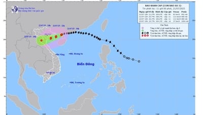 Bão số 3 đang tiến vào vịnh Bắc Bộ, cách Quảng Ninh khoảng 190km, biển động rất mạnh