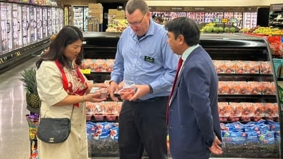 Vải thiều Việt Nam lần đầu tiên xuất hiện tại hệ thống siêu thị bán lẻ lớn nhất Hoa Kỳ