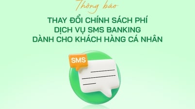 Thông báo thay đổi chính sách phí dịch vụ SMS Banking dành cho KHCN