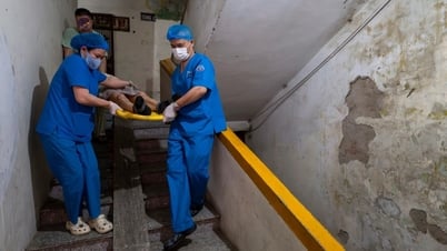 Hà Nội: Những chiến binh "chạy đua" với bão, xuyên đêm mưa gió cứu người