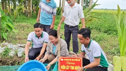 MTTQ xã Phước Long trao “Vườn cây, ao cá tình nghĩa” tặng gia đình chính sách