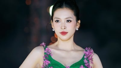 Tiểu Vy khoe nhan sắc nổi bật, thần thái cuốn hút khi trình diễn ở quê nhả