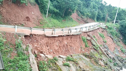 Xã Thượng Trạch: Mưa to gây ra nhiều điểm sạt lở