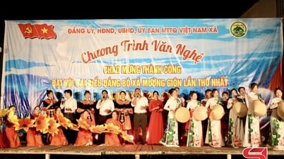 Chương trình văn nghệ chào mừng thành công Đại hội đại biểu Đảng bộ xã Mường Giôn