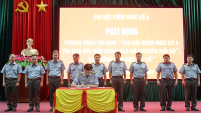 Chi đội Kiểm ngư số 4 phát động thi đua đổi mới sáng tạo, chuyển đổi số và "Bình dân học vụ số"