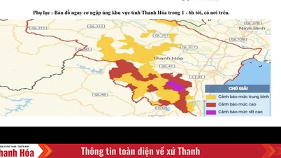 Cảnh báo ngập lụt tại nhiều địa phương trong tỉnh