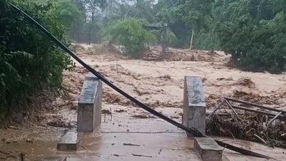 Nghệ An: Mưa lớn gây lũ quét, cuốn phăng cầu dân sinh 650 triệu đồng ở xã Nhôn Mai