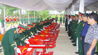 Quảng Trị: Truy điệu và an táng 12 hài cốt liệt sĩ tại Nghĩa trang Quốc gia đường 9