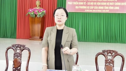 Phó Chủ tịch UBND tỉnh- Nguyễn Thị Quyên Thanh khảo sát tình hình phát triển kinh tế - xã hội tại xã Mỹ Long